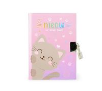 Legami - Secret Diary with Lock, 328 Pages, with Page Marker, in Certified Paper, 11 x 15.5 cm, Kitty Theme