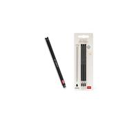 Legami - Set of 1 Erasable Gel Pen and 3 Refill, Cat Theme, Ball on End to Remove Ink - Black Thermosensitive Ink Tip Diameter 0.7 mm