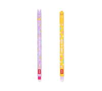Legami Set of 2 Erasable Gel Pens, Easter Edition, Pens with Erasable Thermosensitive Ink, Pink, Purple, Erase Without Using Up the Paper, 0.7 mm Tip
