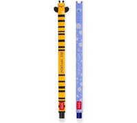 LEGAMI - Set of 2 Erasable Gel Pens with Thermosensitive Erase Ink, Range of ink colours & barrel designs, 0.7mm Tip, Bee & Hippo