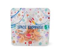 Legami Set of 3 Food Bags, 3 Different Sizes S, M, L, Resealable, Reusable, Dishwasher Safe, Practical Snack Bags, Space