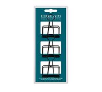 Legami - Set of 3 Large Metal Clips, 3 Metal Pegs, Lock Locker, 5 x 6.5 cm