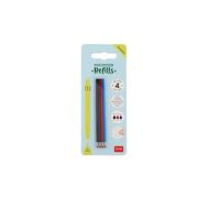 Legami Pack of 4 Refills for 3-Colour Erasable Gel Pens, none