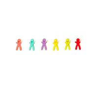 Legami - Set of 6 glass markers, 1.5 x 3 cm, over the top, durable and reusable glass markers, made of silicone, dishwasher-safe, food-safe