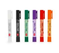 Legami - Set of 6 Halloween Face Makeup Pens 1 Stencil | Halloween Face Mask Set Intense Mixable Colours with Stencil