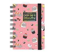 Legami - Small Spiral Daily Diary 2026, Sushi Cat, 12 Months, Elastic Closure, Diary from January 2026 to December 2026, in FSC Certified Paper, 8.5 x 13 cm