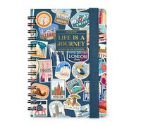 Legami - Small Spiral Weekly Diary 2026, Travel Stickers, 12 Months, Elastic Closure, Diary from January 2026 to December 2026, in FSC Certified Paper, 8.5 x 13 cm