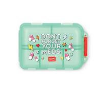 Legami - Sos Pill Box with 10 Compartments, Perfect for Travel, 40 x 15 x 3 cm