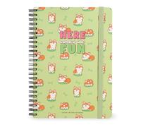 Legami - Spiral Notebook, Ruled 7 mm, Corgi, A4 Format, Maxi in FSC Certified Paper, Contains 1 Sheet of Stickers, 160 Pages, Elastic Closure, 21 x 29 cm