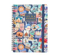 Legami - Spiral Weekly Diary 2025-2026, Travel Stickers, 16 Months Large, Diary from September 2025 to December 2026, Elastic Closure, FSC Certified Paper, 15 x 21 cm