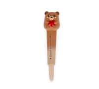 Legami - Squeezes Stress Gel Pen, Teddy Bear Theme, Stationery, For Writing Relaxing Focus, Super Soft, Black Ink, Tip Diameter 0.5 mm