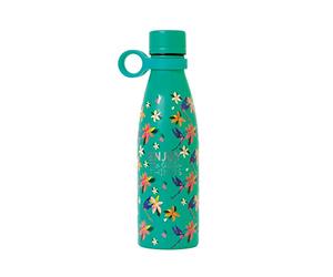 Legami SSB0016 Hot & Cold Thermal Bottle 500 ml, Diameter 7 cm, Lightweight and Durable, Airtight Closure, Removable Silicone Handle, Hummingbirds Theme, Enjoy the Little Thing, BPA and Phthalate Free