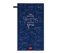 LEGAMI - Stars Theme Fitness Towel, Microfibre Gym Towel, Compact, Quick Drying, Ultra Absorbent, Ultra Light, Blue, 45 x 80 cm
