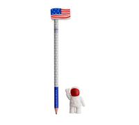 LEGAMI Set of Two Erasers and One Pencil - To the Moon and Back, none