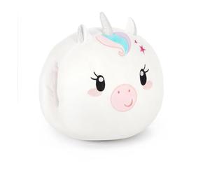 Legami - Super Soft Hand Warming Cushion, Soft and Fluffy Unicorn Plush Cushion for Children Adults, Gift Idea, Suitable for Cold Hands, Dimensions 31 x 33 x 14 cm
