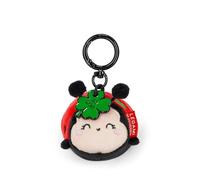 Legami Super Soft! Ladybug Theme Keychain, Plush Keychain, Engraved Message Pendant and Zinc Carabiner, 7 x 11 cm