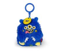 Legami Super Soft! Monster Keychain, Plush Keyring, Engraved Message Pendant with Zinc Carabiner 7 x 11 cm