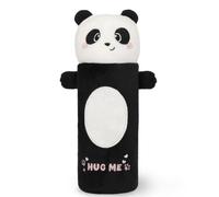 Legami - Super Soft Pencil Case, Panda Theme, Soft Pencil Case, Card with Colouring Pad Included, 100% Polyester, Super Soft Pencil Case