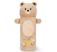 Legami - Super Soft Pencil Case, Teddy Bear Theme, Soft Pencil Case, Card with C