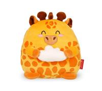 LEGAMI - Super Soft Plush Plush, Giraffe Theme, Mini Size, with Personalised ID Card, Stands Alone, 14 x 15 x 12 cm, Yellow