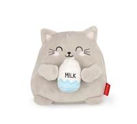 LEGAMI - Super Soft Plush Plush Kitty Theme, Mini Size, with Personalised ID Card, Stands Alone, 14 x 15 x 12 cm, Grey