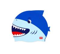 Legami - Swimming Cap for Children 4-10 Years Easy to Wear Silicone Swimming Cap Very Good Grip Shark