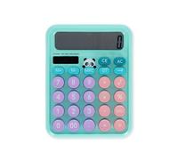 Legami - Table Calculator, Panda Theme, Dual Power Solar Calculator, AAA Battery