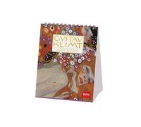 Legami - Table Calendar 2026, Gustav Klimt, Desk Calendar, 12 Months and Yearly Planner, in 6 Languages, Zodiac Signs, International Holidays, 12 x 14.5 cm
