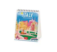 Legami - Table Calendar 2026, Italy, Desk Calendar, 12 Months and Yearly Planner, in English, Zodiac Signs, International Holidays, 12 x 14.5 cm