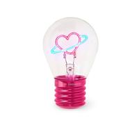 LEGAMI - Table Lamp Bulb Shape - Indoor Only - Rechargeable with USB Cable - Wireless - Light Bulb Fiction - Saturn Theme - Bianco