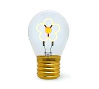 Legami - Table Lamp, USB Rechargeable, Wireless, Bulb Fiction, Daisy Theme, 6.8 x 10.5 cm