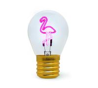 Legami - Table Lamp, USB Rechargeable, Wireless, Bulb Fiction, Flamingo Theme, 6