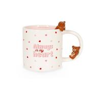 Legami - Too Cute to Handle Stoneware Mug - Teddy Bear Theme, Dishwasher Safe, 350ml Capacity