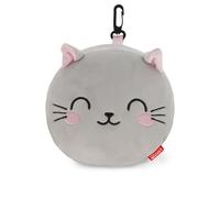 Legami - Travel Pillow with Night Mask, KittyZip Closure, Space Saver, Hook for