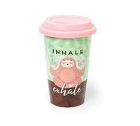 Legami - Tu Vuò F' L'Americano, New Bone China Double Layer Mug, 300ml, Sloth, Keeps Drinks Warm, Dishwasher Safe