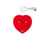 Legami - USB Cup Heater, Keeps Drinks Warm, 10x10cm, Heart Theme