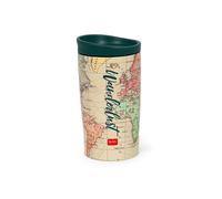 LEGAMI - Vacuum Tumbler Hot & Cold, Lightweight and Durable, Stainless Steel, 250 ml Capacity, for All Types of Drinks, with Hermetic Stopper, Travel Theme