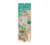 Legami - Wall Calendar 2024, 12 Months and Annual Planner 2025, Space for Notes and Notes, Number of the Week, Zodiac Signs and International Holidays, Single Cellophaning, 16x49cm