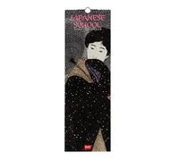 Legami - Wall Calendar 2026, Japanese School, Small Wall Calendar, 12 Months and Yearly Planner, in 6 Languages, Space for Notes, Zodiac Signs, International Holidays, 16 x 49 cm