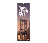 Legami - Wall Calendar 2026, New York, Small Wall Calendar, 12 Months and Yearly Planner, in 6 Languages, Space for Notes, Zodiac Signs, International Holidays, 16 x 49 cm