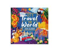 Legami - Wall Calendar 2026, Travel The World, Large Wall Calendar 12 Months and Year Planner in English, Space for Notes, Zodiac Signs, International Holidays, 30 x 29 cm