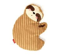 Legami - Warm Cuddles Thermal Cushion Made of Linen, Dried Lavender Flowers, Polyester and Cotton, Give You Relax, Sloth Motif, 29 x 26.5 cm