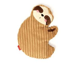 Legami - Warm Cuddles Thermal Cushion Made of Linen, Dried Lavender Flowers, Polyester and Cotton, Give You Relax, Sloth Motif, 29 x 26.5 cm