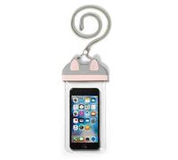 Legami - Waterproof Mobile Phone Case, Floating Case for Smartphone, Waterproof Pouch, Airtight Closure, Touch Screen, Underwater Cover Max 6.5" Screen, Kitty