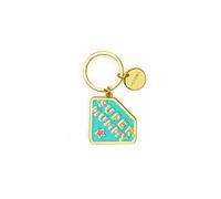 LEGAMI What a Key Ring Unisex Metal Enamel Keyring L 7cm Zinc Scooter Theme Spiral Ring Polished Finish Shiny Colours Charm to Embellish Bag, Super Mummy, One Size