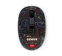 Legami - Wireless Mouse with Ultra Compact USB Receiver, Genius Theme, 3 Speed Options, ABS Material, Wireless Connection up to 10 m