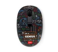 Legami - Wireless Mouse with Ultra Compact USB Receiver, Genius Theme, 3 Speed Options, ABS Material, Wireless Connection up to 10 m