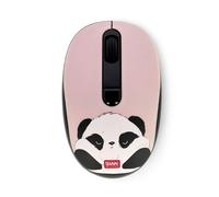 Legami - Wireless Mouse with Ultra Compact USB Receiver, Panda Theme, 3 Speed Options, ABS Material, Wireless Connection up to 10 m