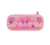 Legami - Wonderwow Pencil Case, Butterfly Theme, 2 Compartments and Inner Pen Holder, Inner Compartment with Mesh Fabric, Zip Closure, 23 x 11 x 5 cm