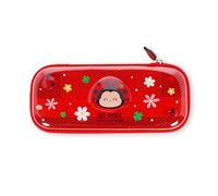 Legami - Wonderwow Pencil Case, Ladybug Theme, 2 Compartments and Inner Pen Holder, Inner Compartment with Mesh Fabric, Zip Closure, 23 x 11 x 5 cm